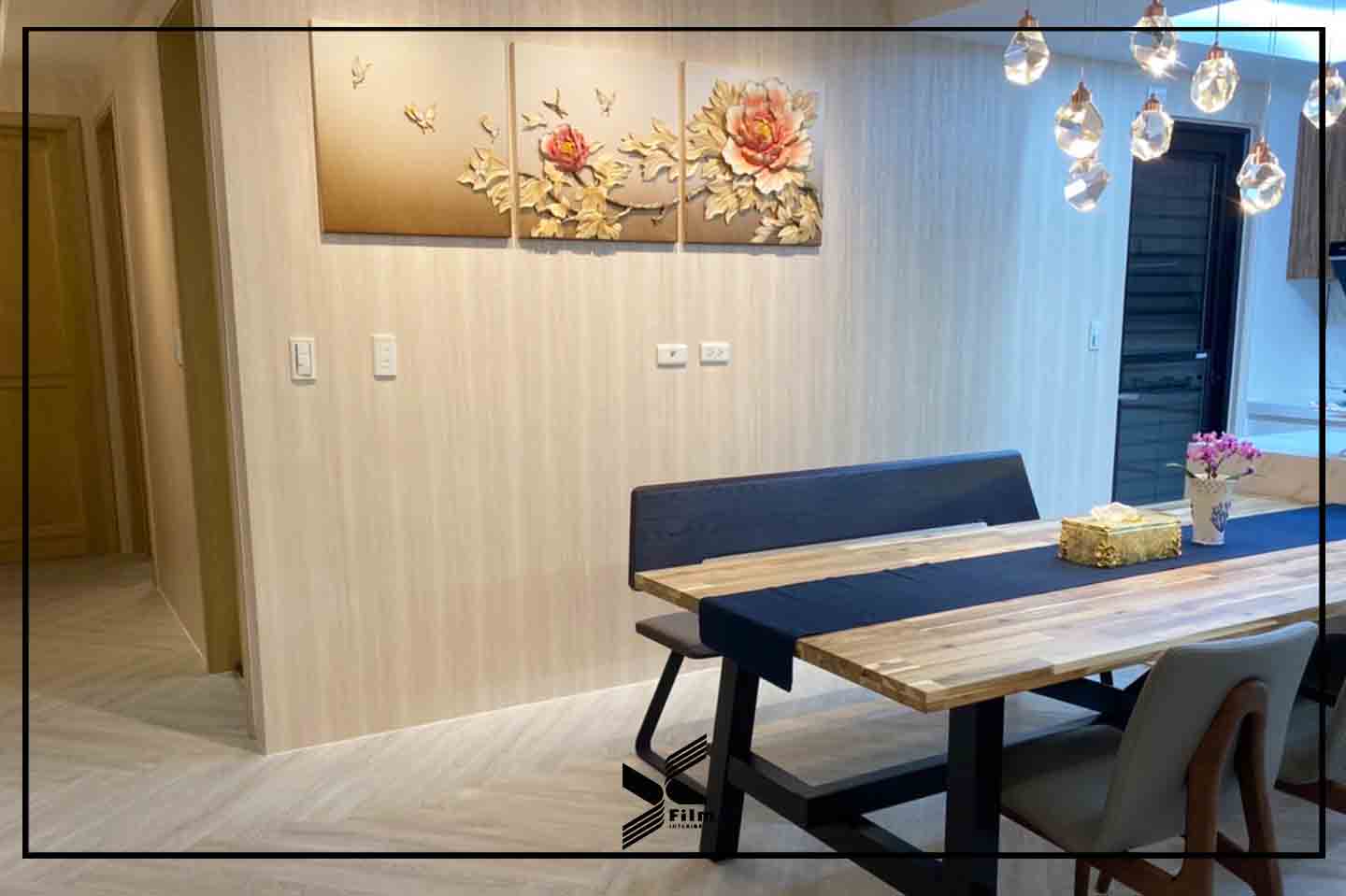 牆壁裝潢貼膜-特耐波音軟片-木紋VW689C