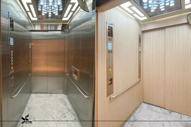 電梯貼膜-特耐軟片-木紋KR001