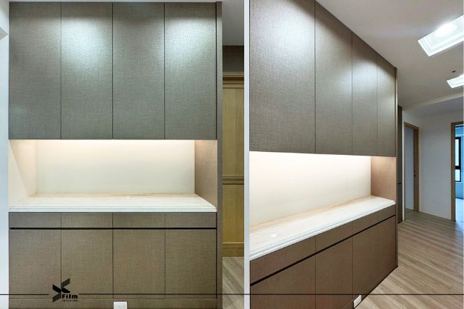 系統櫃貼膜-特耐軟片-布紋TA2004