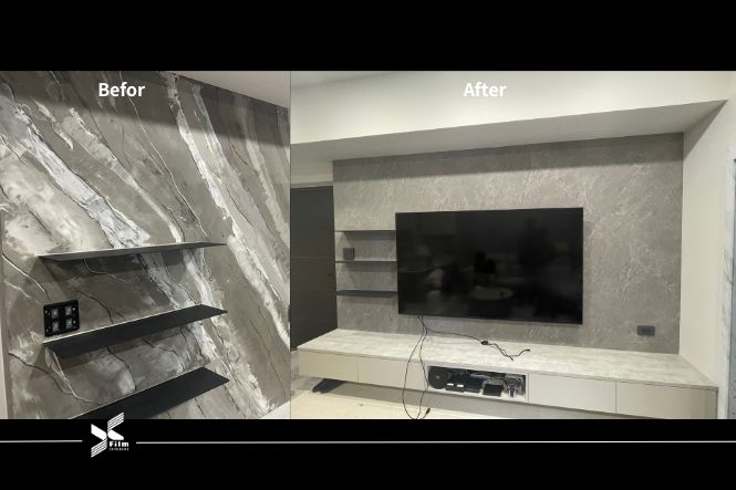 電視牆裝潢貼膜-特耐軟片-石紋PM016