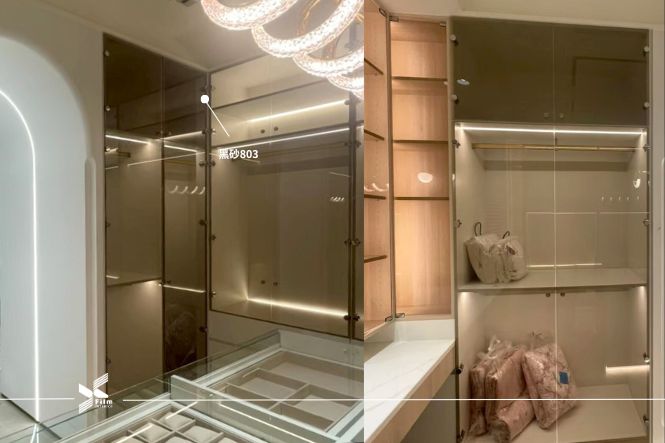 玻璃彩藝膜-窗飾貼膜-黑砂803