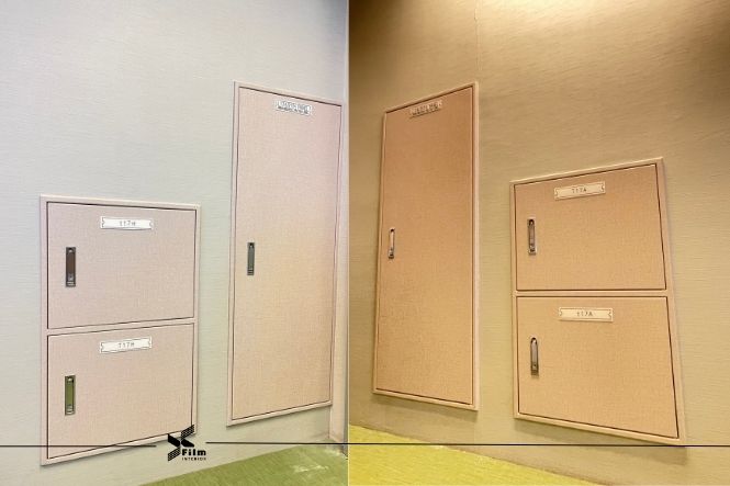 消防箱/電箱貼膜-特耐軟片-布紋TA2002