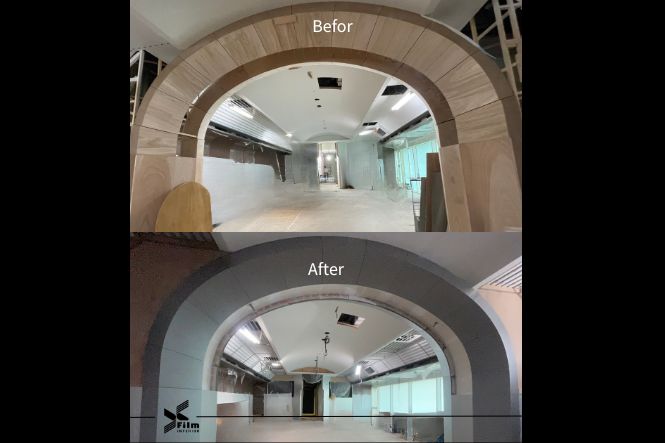 特殊造型貼膜-特耐軟片-金屬PM974