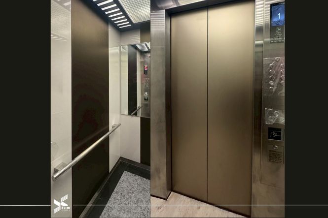 電梯貼膜-特耐軟片-金屬MF002