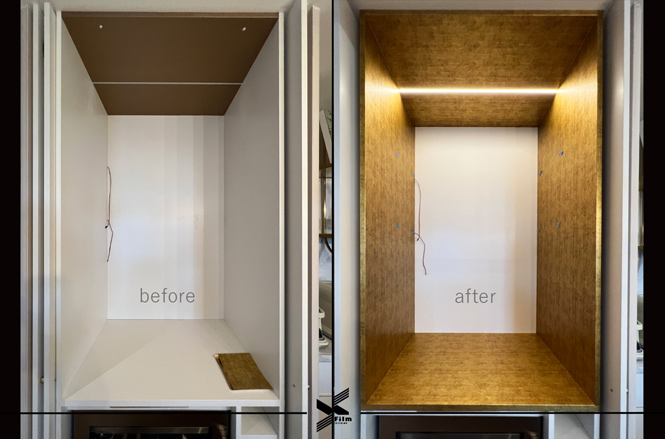 系統櫃裝潢/展示櫃貼膜-特耐波音軟片-金屬APZ25