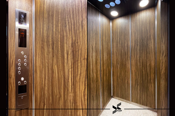 電梯門框裝潢貼膜-特耐波音軟片-木紋IK132