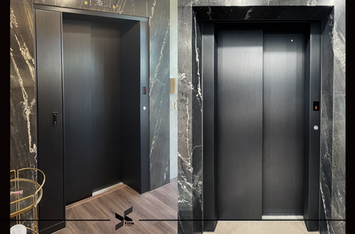 電梯門框裝潢貼膜-特耐波音軟片-金屬KA166