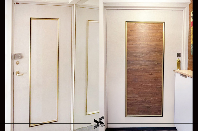 門片貼膜-特奈軟片-織紋KF635