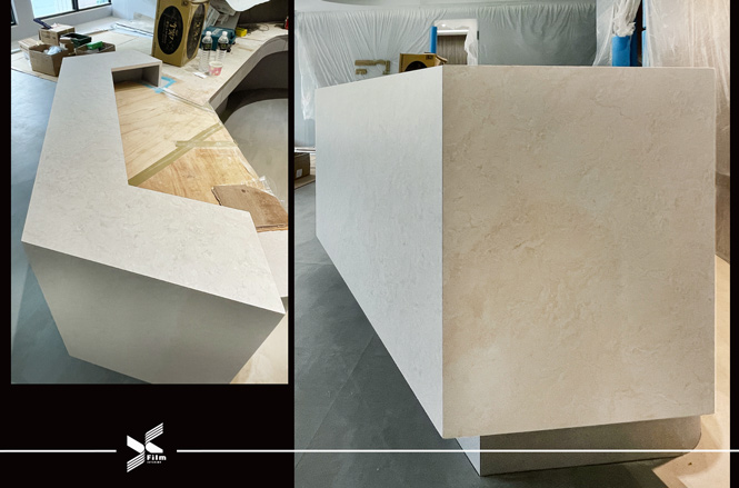 系統櫃/櫃台貼膜-特耐波音軟片-石紋NS118