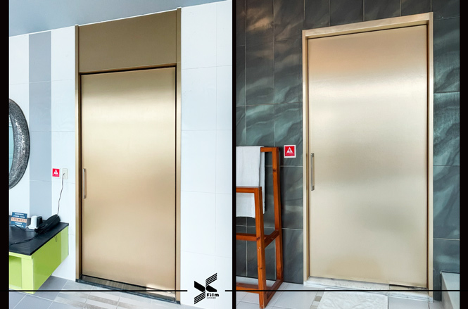 門片/門框貼膜-特耐軟片-金屬PET151H