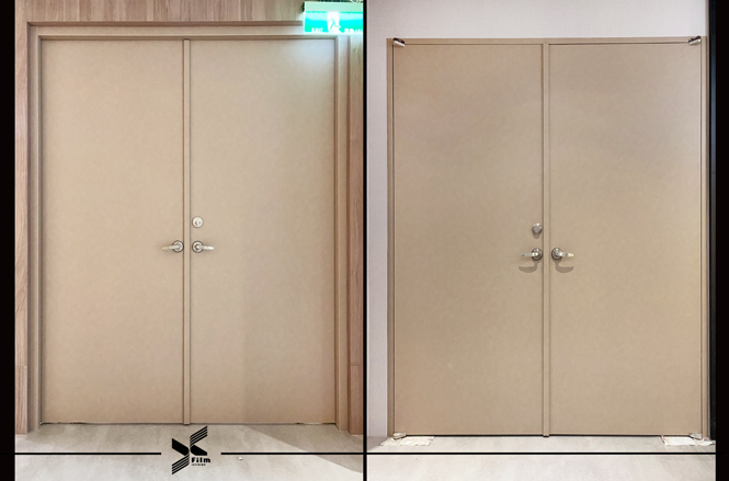 防火門貼膜-特耐軟片-皮紋PL649