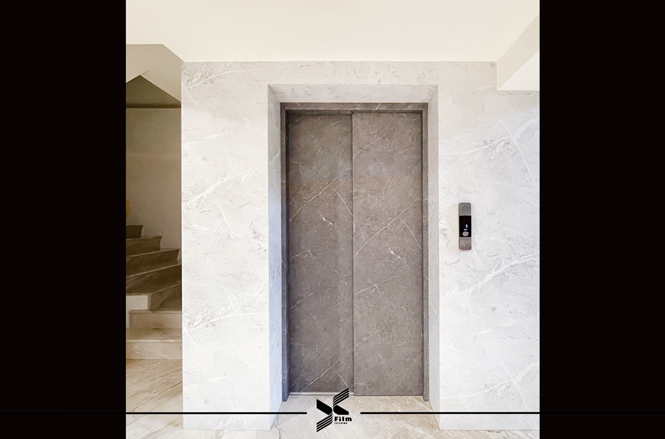 電梯裝潢貼膜-電梯門框-特耐軟片-石紋PM006