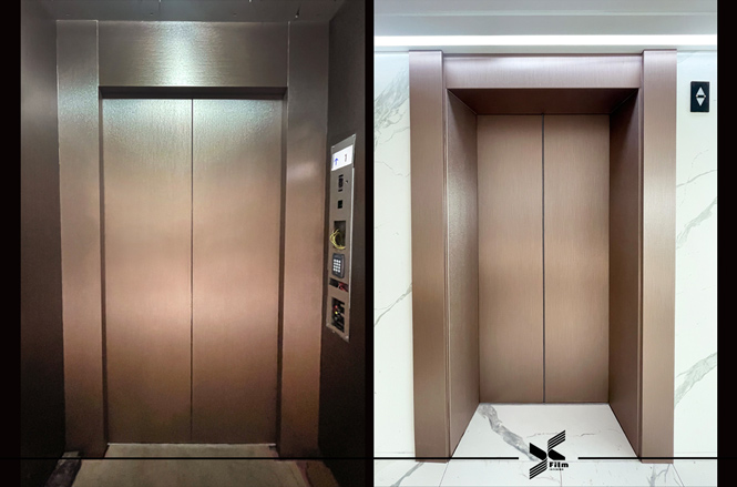 電梯門框裝潢貼膜-特耐波音軟片-金屬系列 PM979