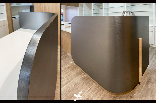 特殊造型貼膜-櫃台貼膜-金屬RM004