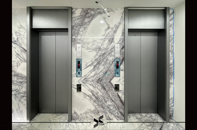 電梯門框裝潢貼膜-特耐波音軟片-金屬RM004