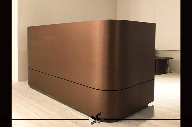 櫃台貼膜-特耐波音軟片-金屬RM008