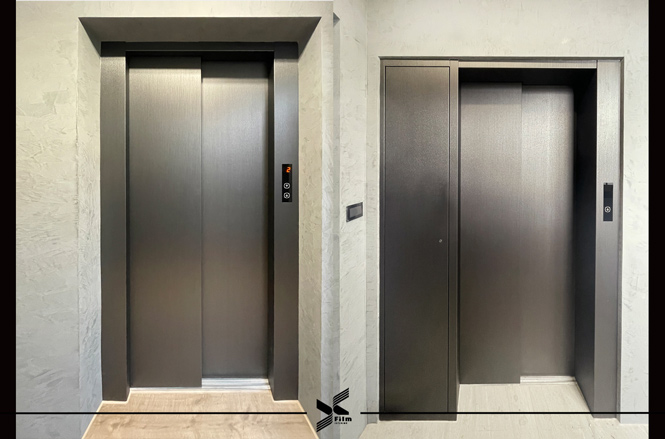 電梯門框裝潢貼膜-特耐波音軟片-金屬RM009