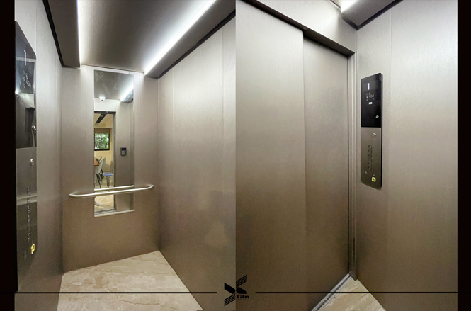 電梯門框裝潢貼膜-特耐波音軟片-金屬RM051