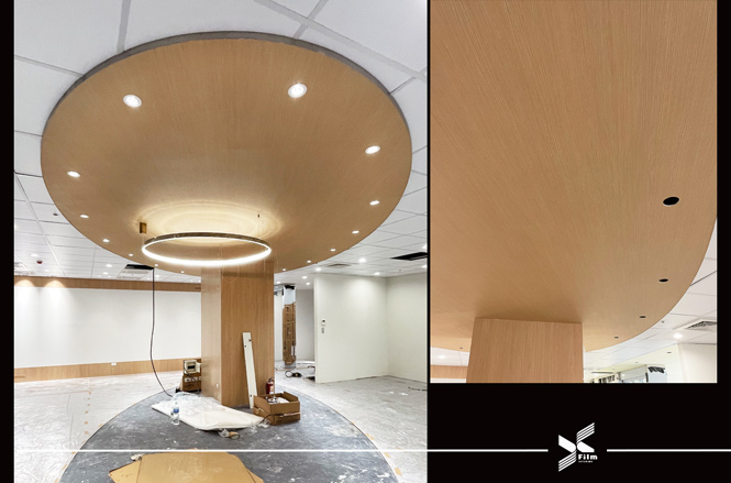 天花板裝潢貼膜-特耐軟片-木紋SPW66