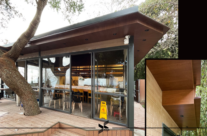 屋簷貼膜-特耐軟片-木紋Vex2063M