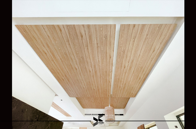 天花板裝潢貼膜-造型貼膜-特耐軟片-木紋W874