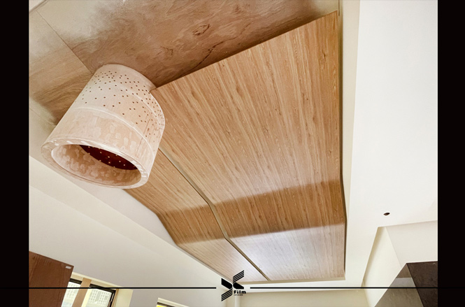 天花板裝潢貼膜-造型貼膜-特耐軟片-木紋W874